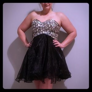 Beaded little black dress